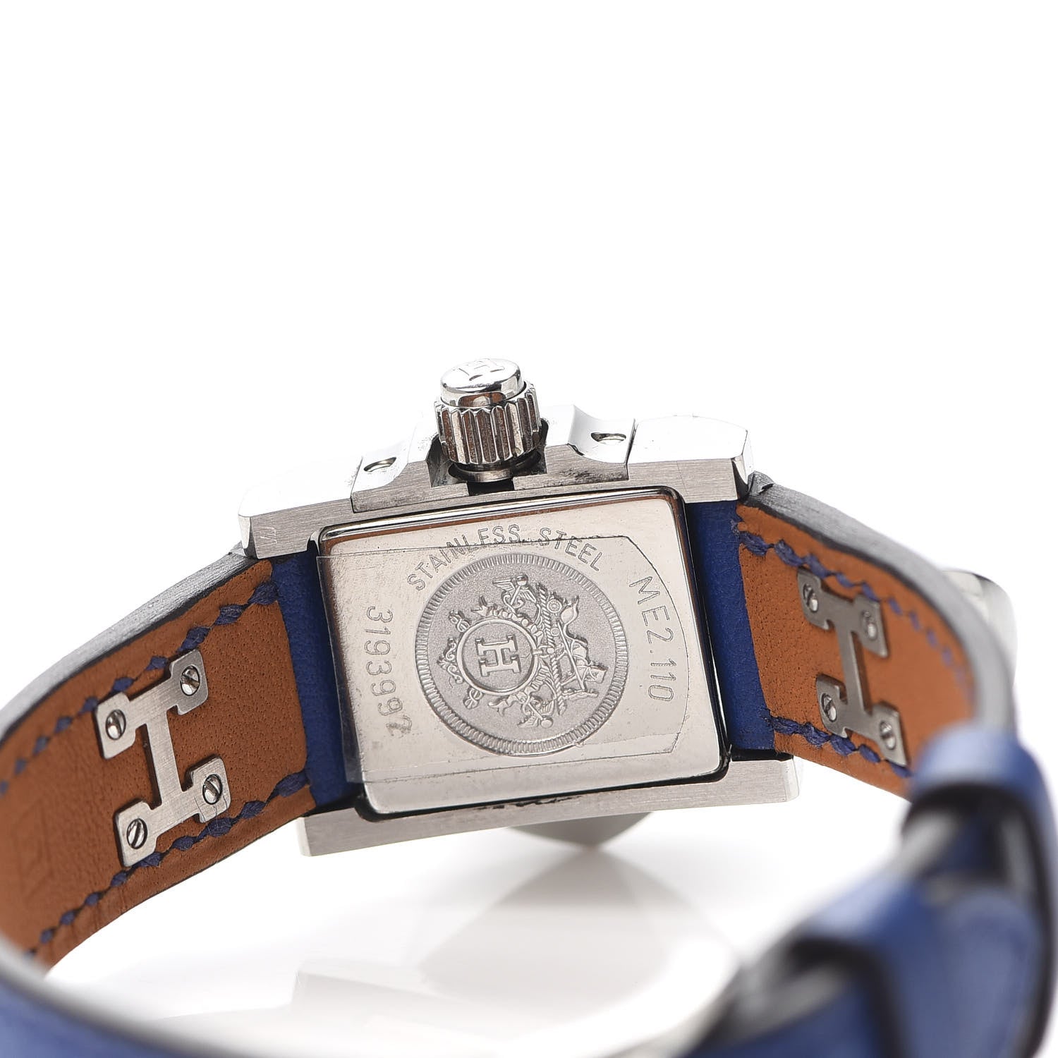 Hermes Stainless Steel Courchevel 23mm Medor Quartz Watch Bleu France 4 of 5