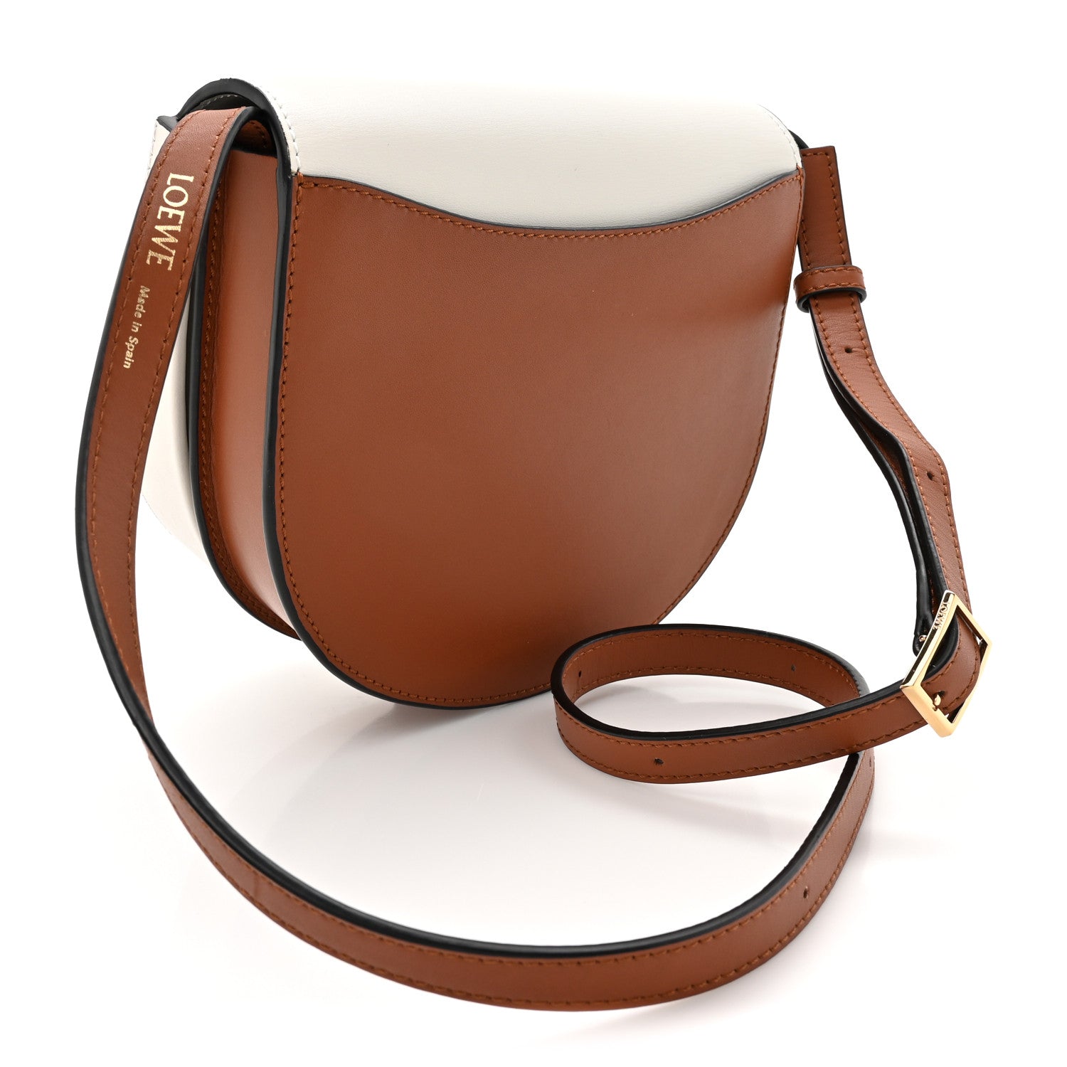 Loewe Soft Calfskin Heel Duo White Tan 3 of 12