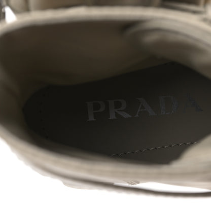 Prada Spazzolato Rois Re-Nylon Metal Triangle Logo Monolith Pouch Pocket 55mm Boots 38 Deserto 7 of 8