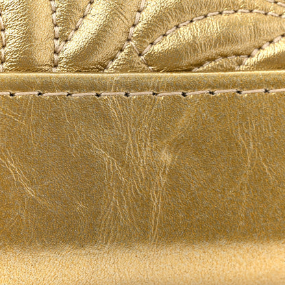 Chanel Metallic Aged Calfskin CC Quilted Small Gabrielle Hobo Gold 13 of 13