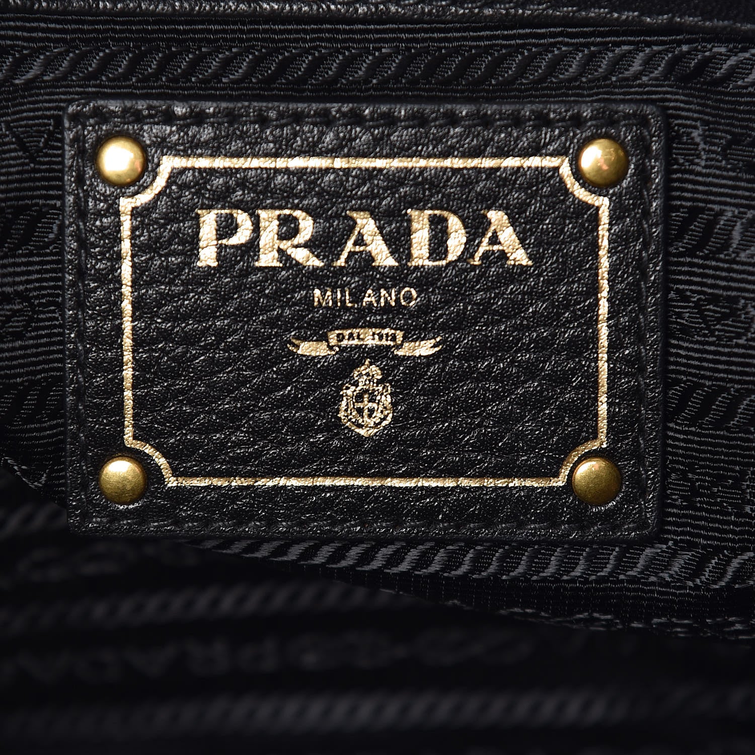 Prada Tessuto Nylon Vitello Daino Tote Black 6 of 10