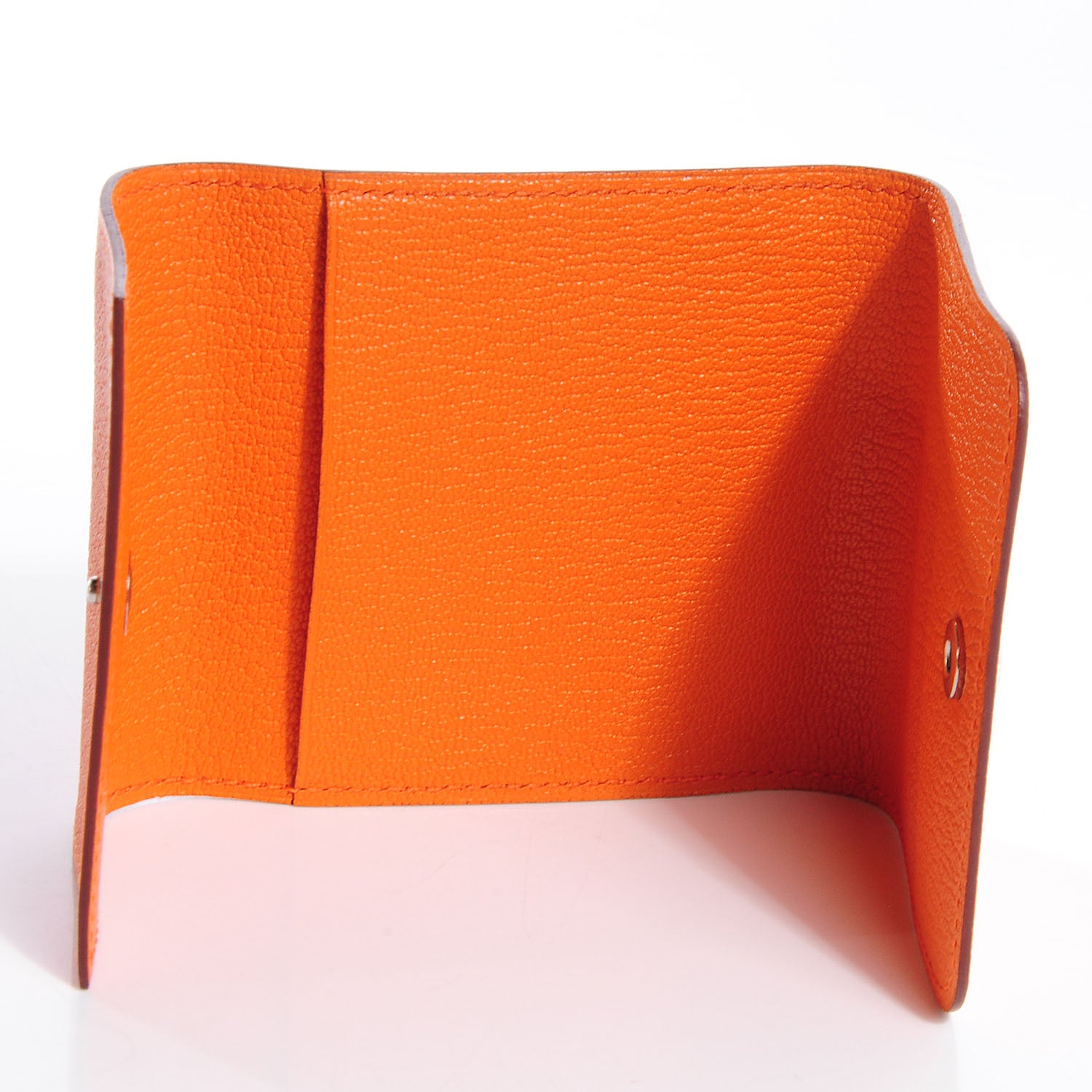 Hermes Chevre Post It Notepad Holder GM w Refill Orange 6 of 8