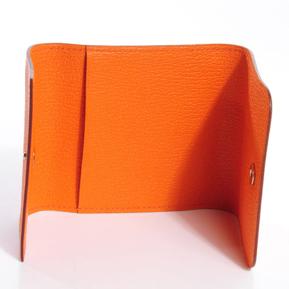Hermes Chevre Post It Notepad Holder GM w Refill Orange 6 of 8