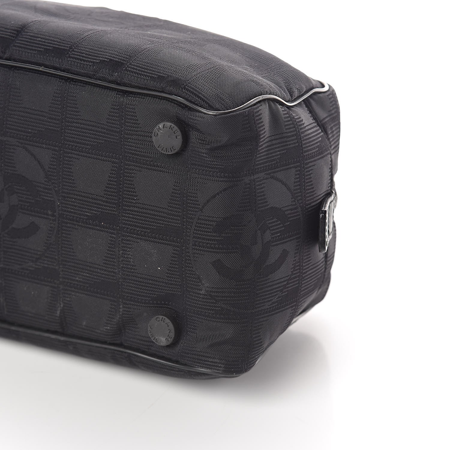Chanel Nylon Travel Bowler Black 10 of 10