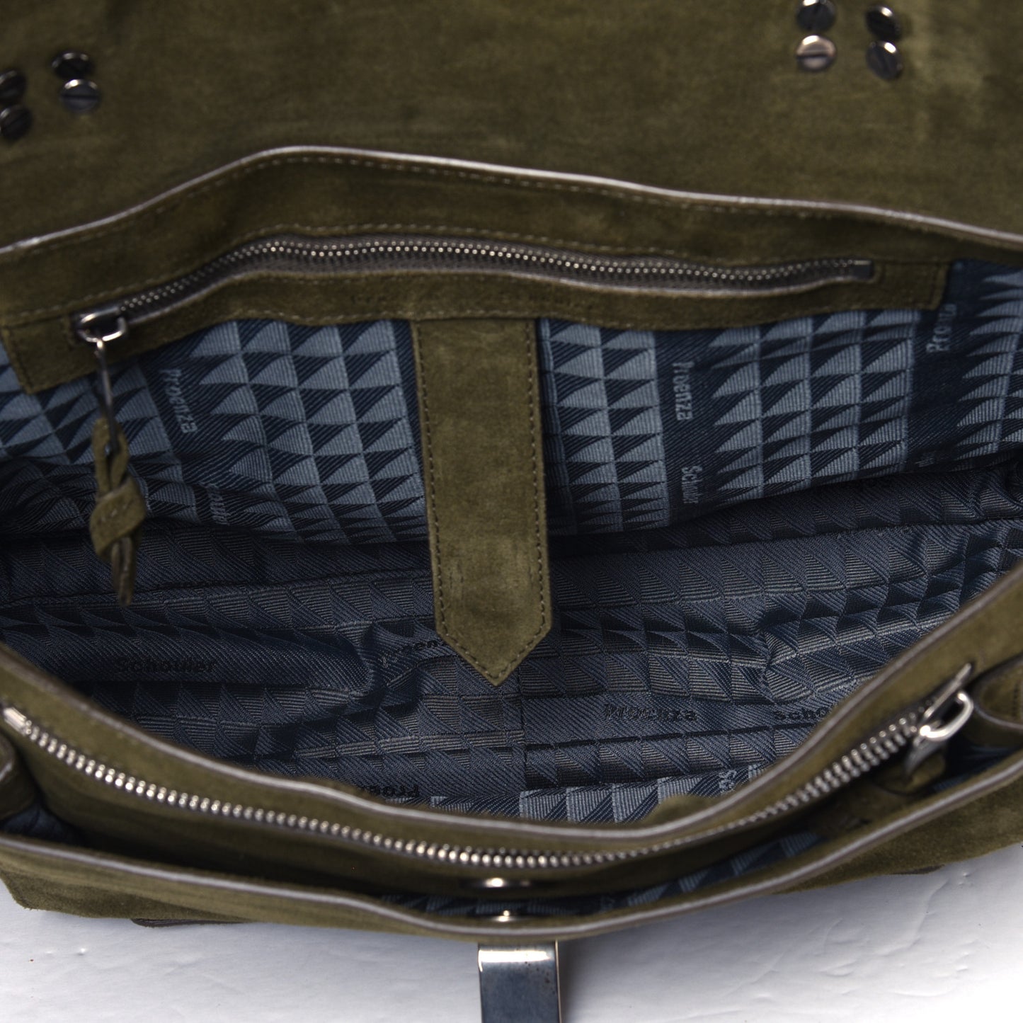 Suede Medium PS1 Satchel Olive