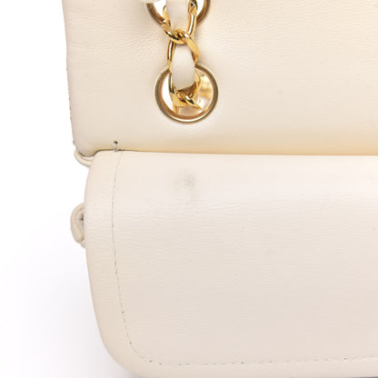 Chanel Lambskin Quilted Small Double Flap White 11 of 15