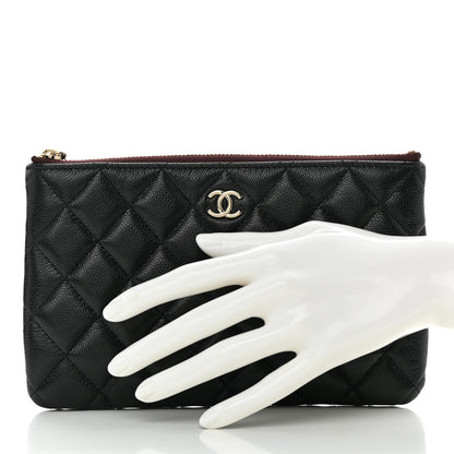 Chanel Caviar Quilted Cosmetic Case Black 2 of 8