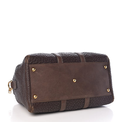 Saint Laurent Pebbled Lambskin Sac Bowly Dark Brown 4 of 14