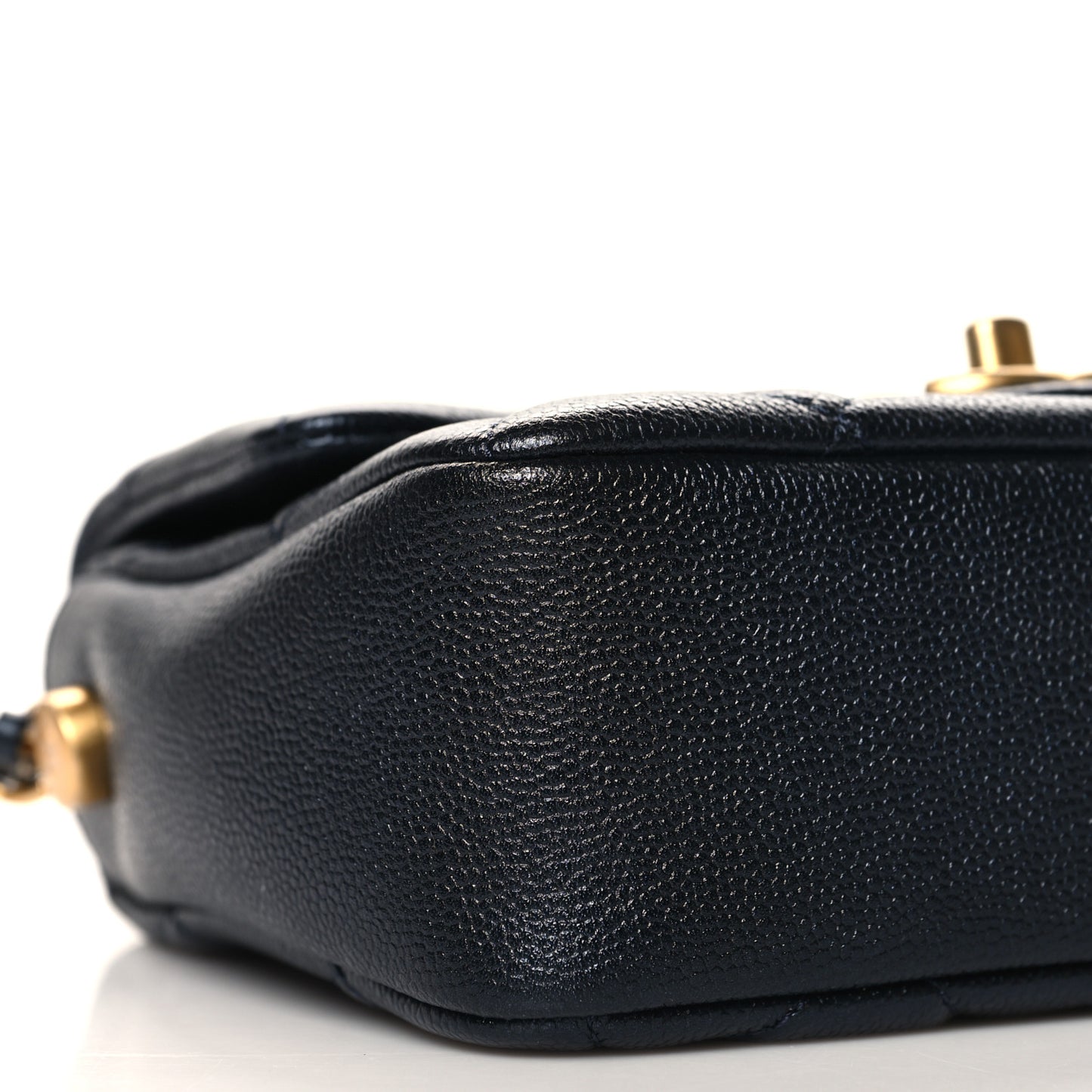 Iridescent Caviar Quilted Mini My Perfect Flap Black