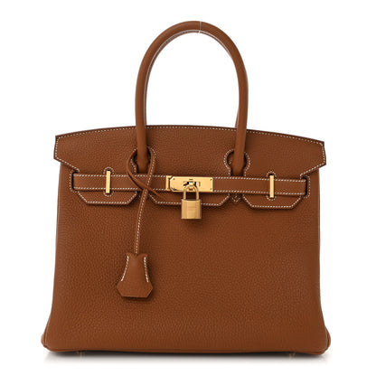 Hermes Togo BIRKIN 30 Gold 1 of 12