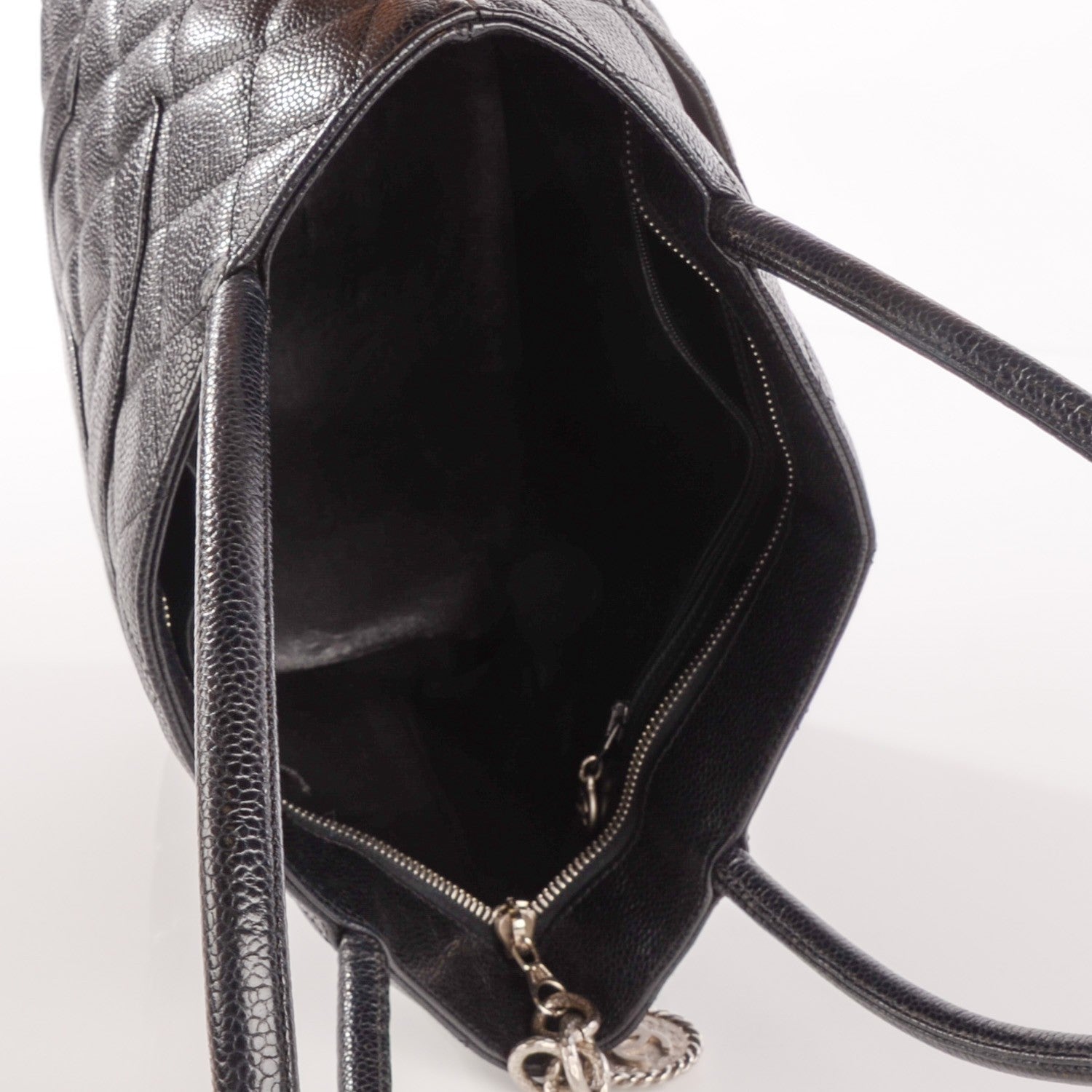 Chanel Caviar Quilted Medallion Tote Black 5 of 9