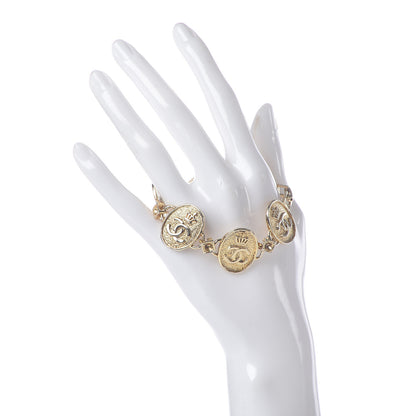 Chanel CC Medallion Bracelet Gold 2 of 5