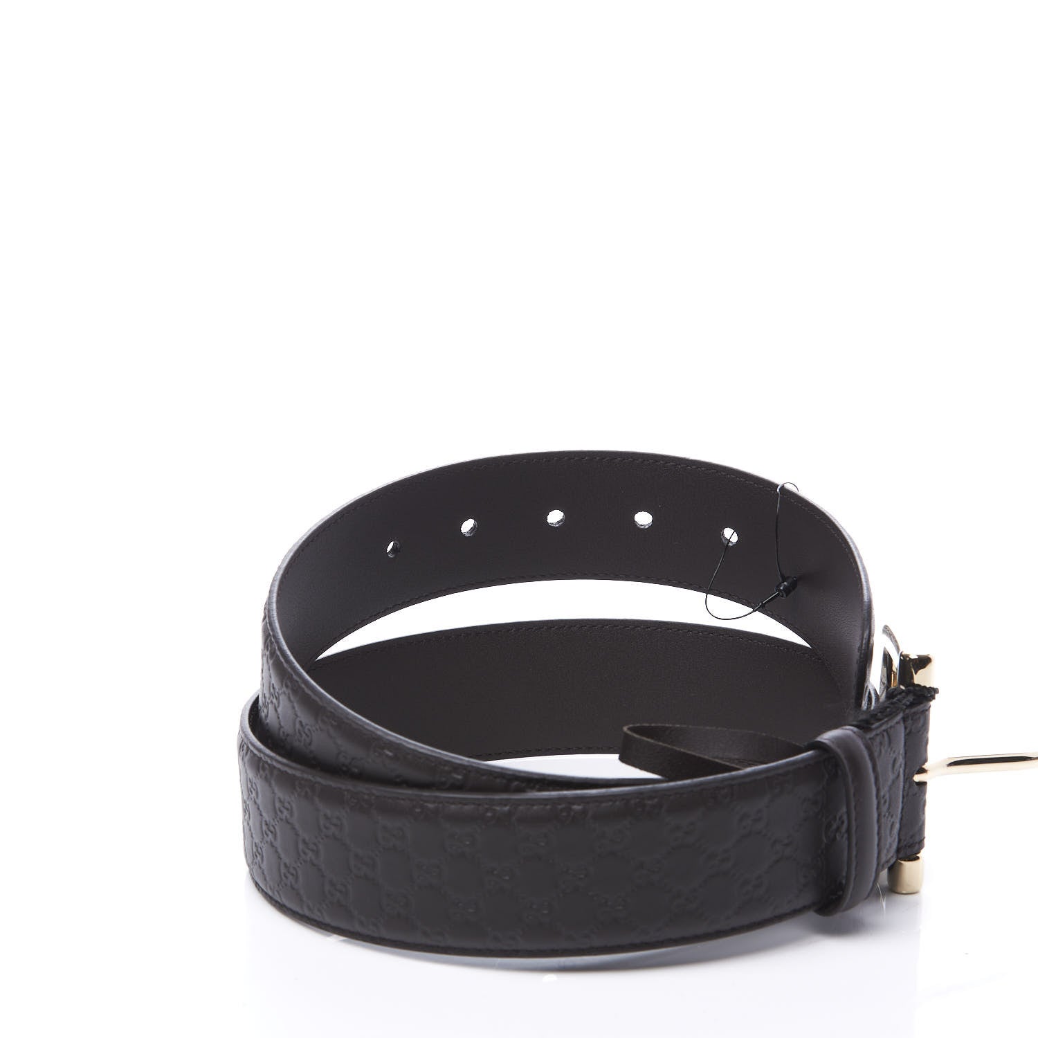 Gucci Soft Microguccissima Margaux Calfskin Belt 85 34 Testa di Moro 4 of 6