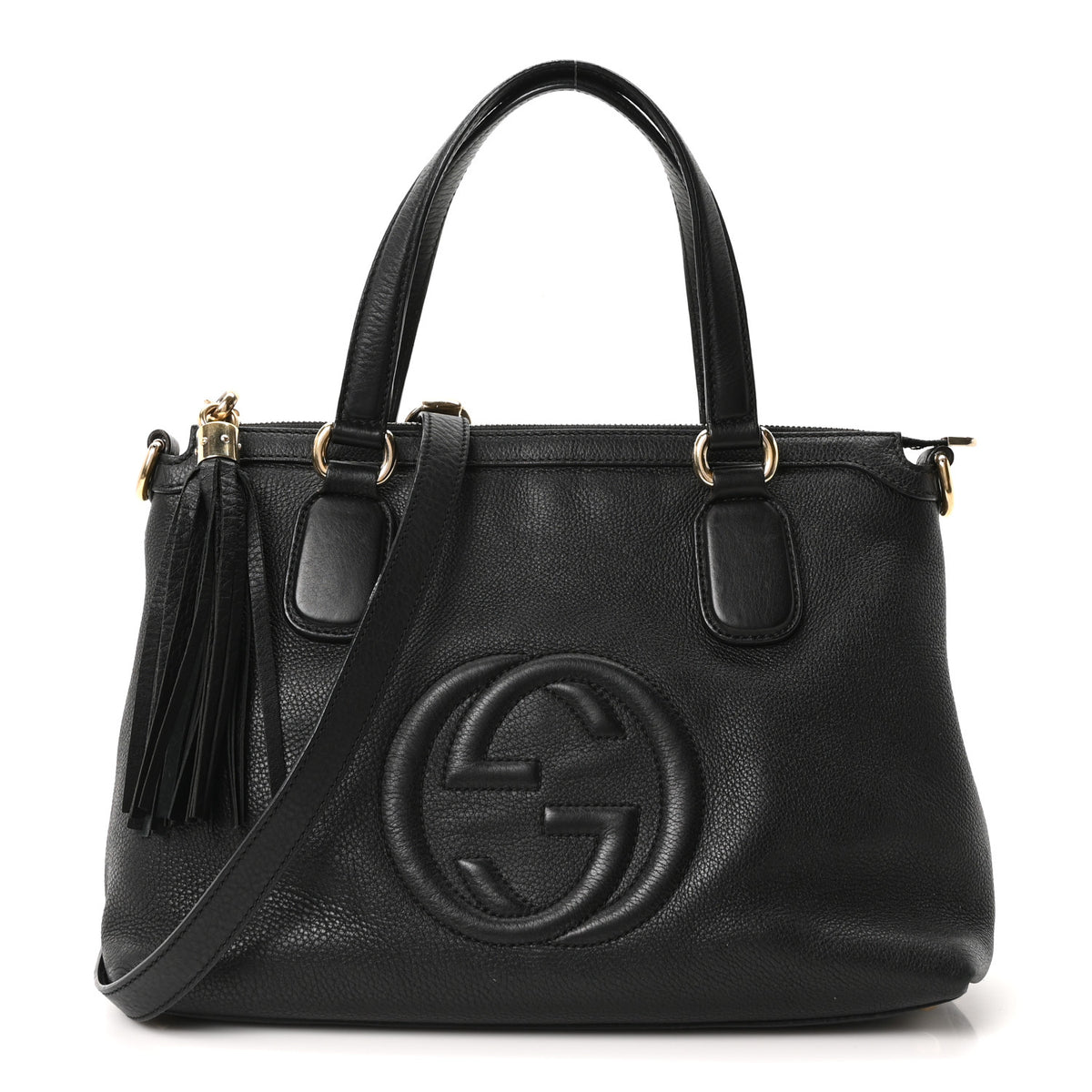 Cellarius Calfskin Small Soho Top Handle Satchel Black