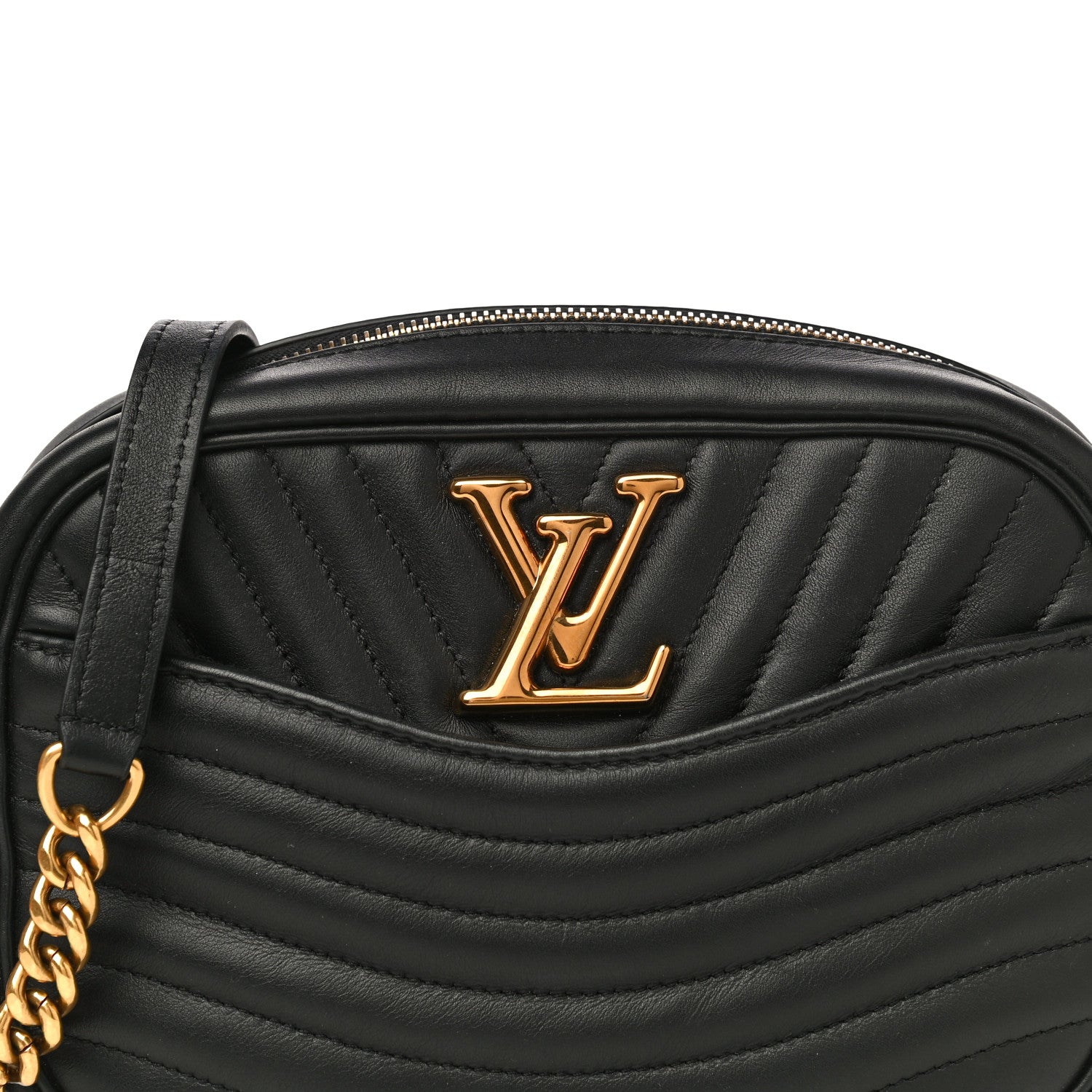 Louis Vuitton Calfskin New Wave Camera Bag Black 8 of 12