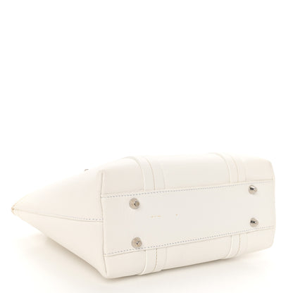 Christian Dior Grained Calfskin Small Dome Bag White 4 of 13