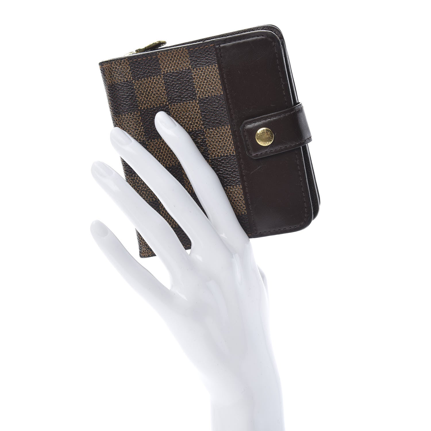 Louis Vuitton Damier Ebene Zippe Zipped Compact Wallet 2 of 13