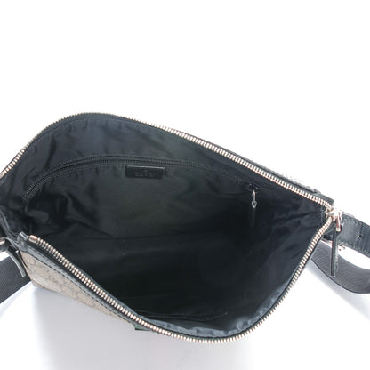 Gucci GG Supreme Monogram Web Messenger Bag Black 5 of 7