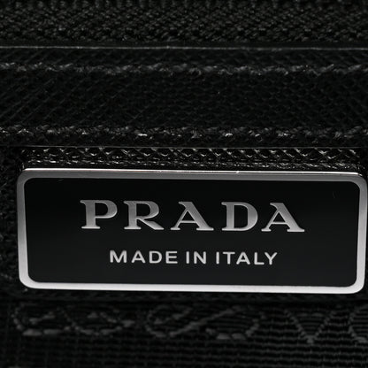 Prada Re-Nylon Saffiano Single Snap Buckle Flap Messenger Bag Black 6 of 9