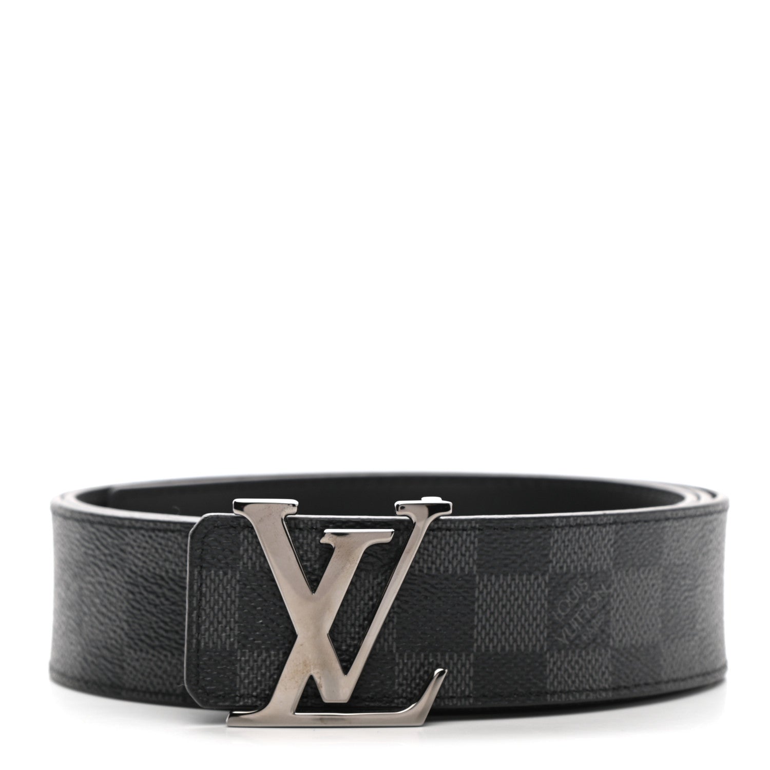 Louis Vuitton Damier Graphite Calfskin 40mm LV Initiales Reversible Belt 105 42 1 of 5