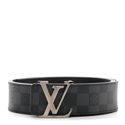 Louis Vuitton Damier Graphite Calfskin 40mm LV Initiales Reversible Belt 105 42 1 of 5