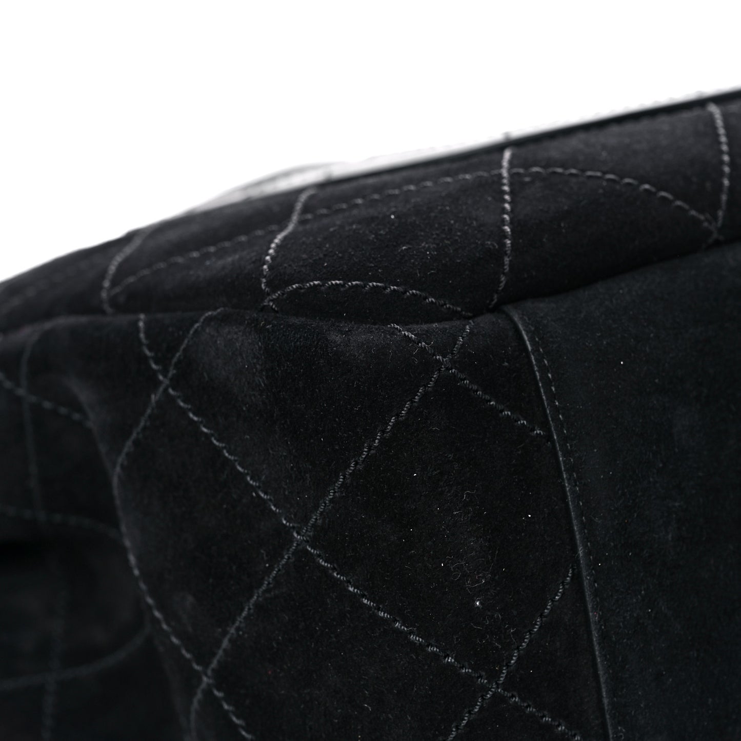 x Pharrell Williams Suede Lambskin XXL Flap Bag Black