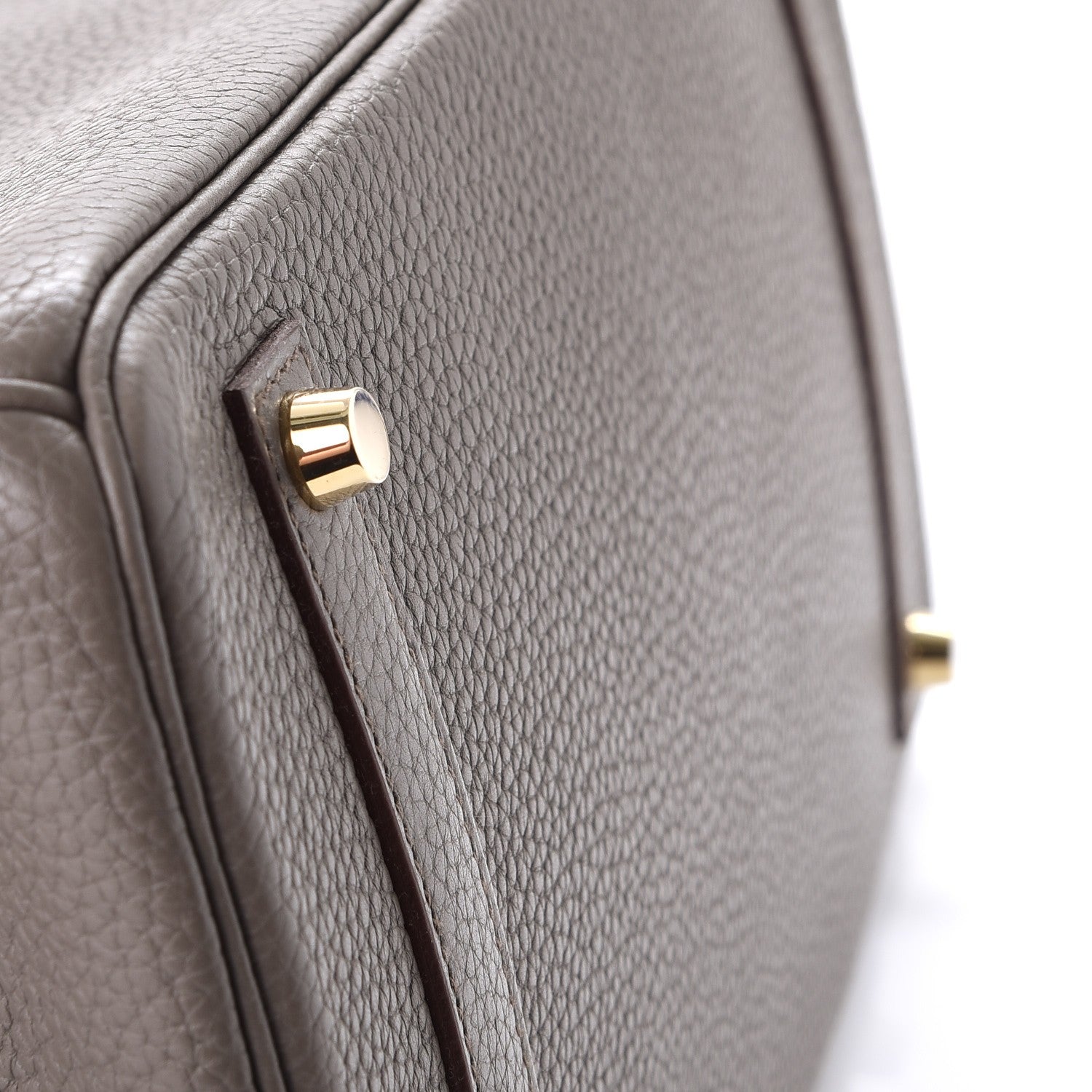 Hermes Taurillon Clemence Birkin 35 Etain 6 of 37