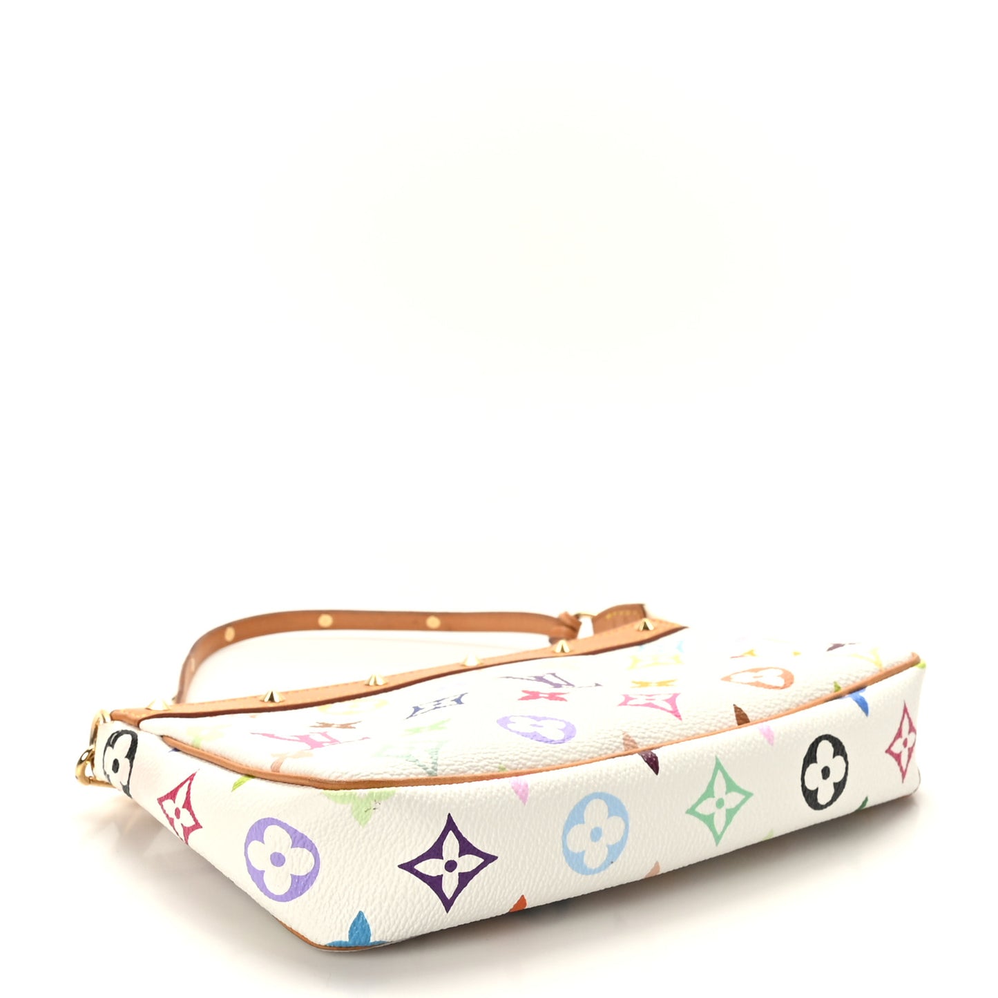 Monogram Multicolor Pochette Accessories White