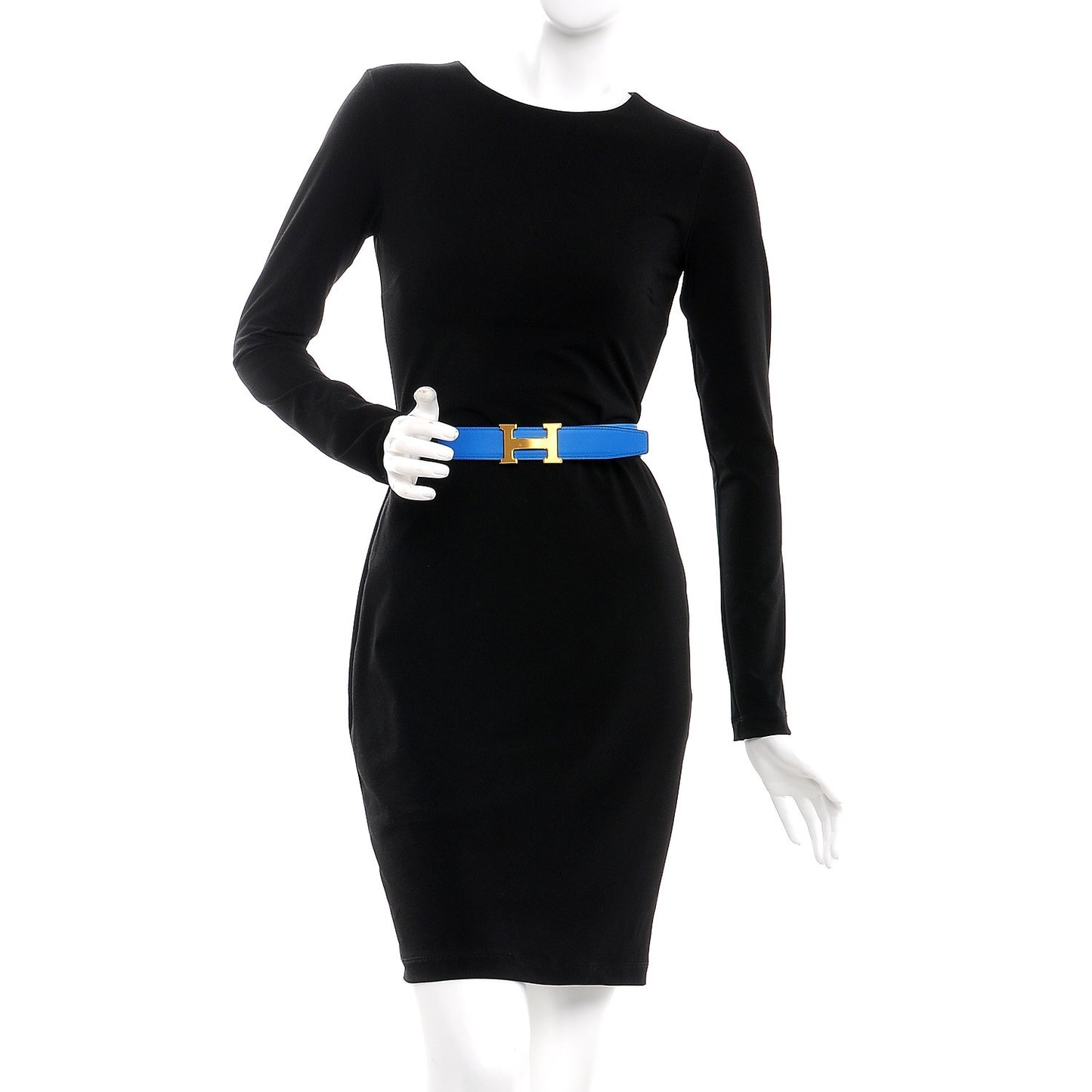 Polo Bullskin Swift 32mm H Belt 90 Bleu Hydra Macassar