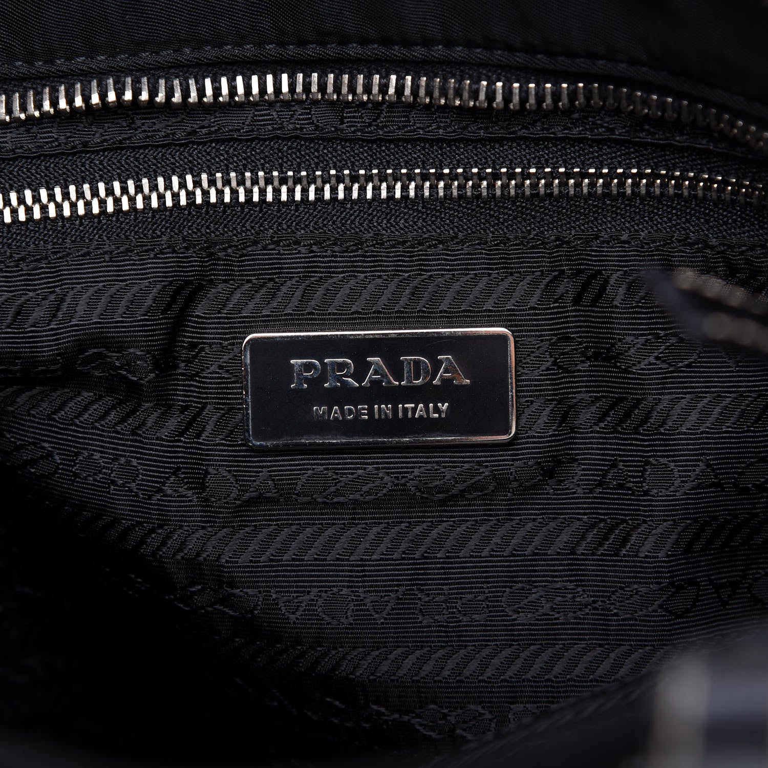 Prada Tessuto Nylon Soft Calf Tote Black 8 of 9