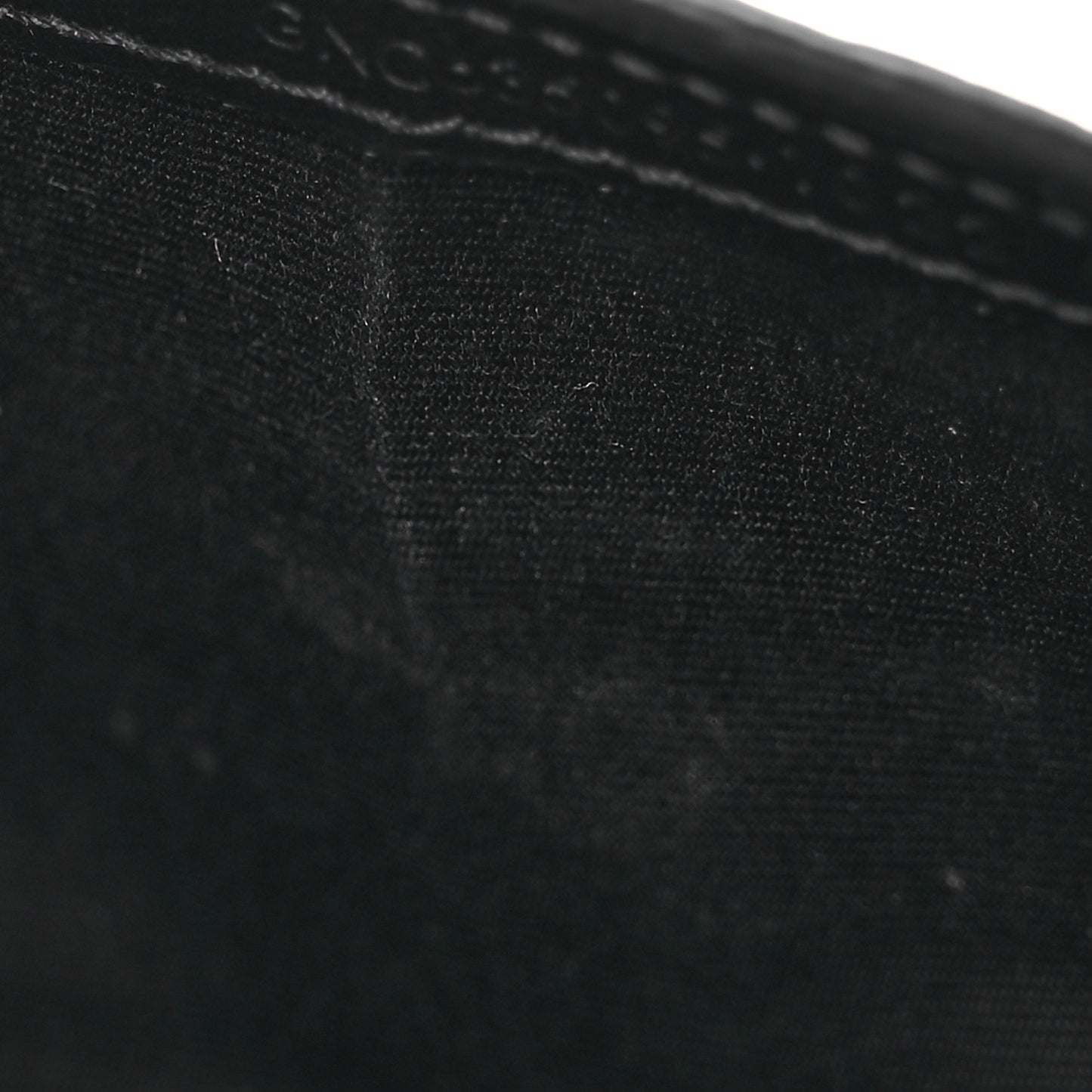 Crocodile Embossed Monogram Phone Holder Crossbody Black