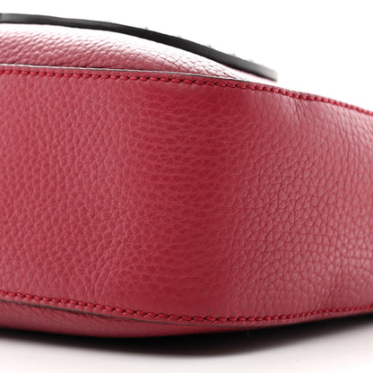 Gucci Pebbled Calfskin Studded Small Soho Disco Bag Soft Burgundy 10 of 12