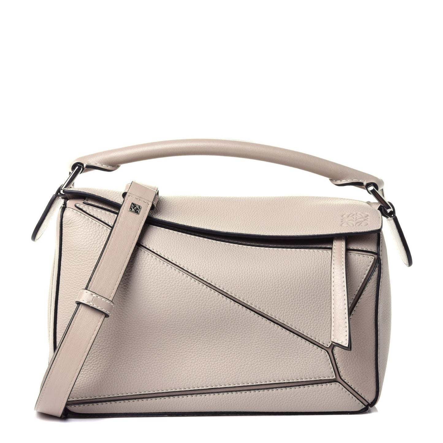 Calfskin Small Puzzle Bag Light Oat
