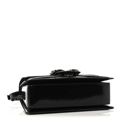 Dolce & Gabbana Polished Calfskin Tweed DG Amore Envelope Bag Black 4 of 16