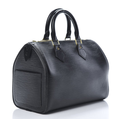 Louis Vuitton Epi Speedy 25 Black 3 of 16