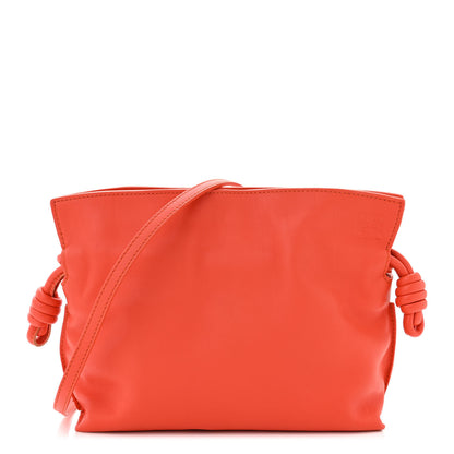 Loewe Calfskin Mini Flamenco Knot Clutch Orange 1 of 9