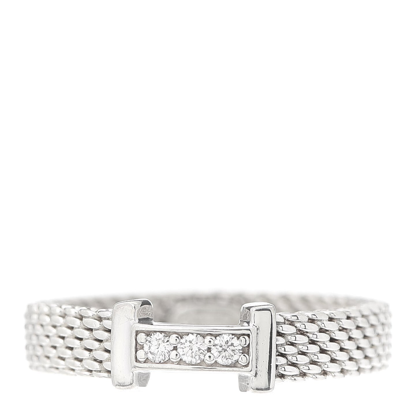 Sterling Silver Diamond Narrow Somerset Ring 47 4