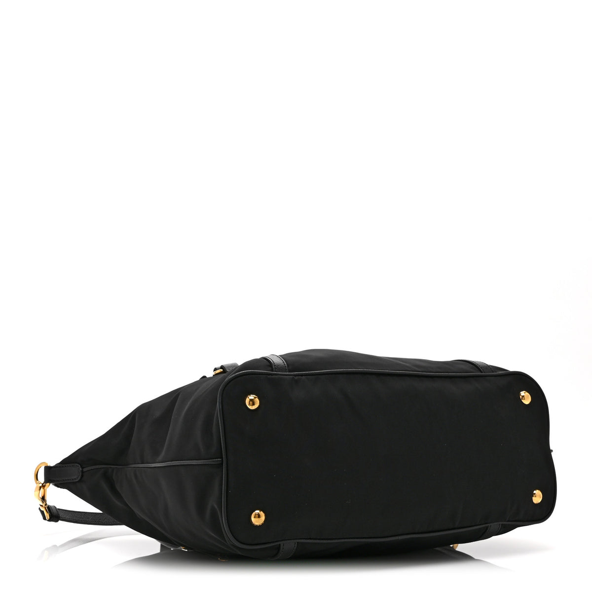 Prada Tessuto Nylon Soft Calf Tote Black 4 of 10