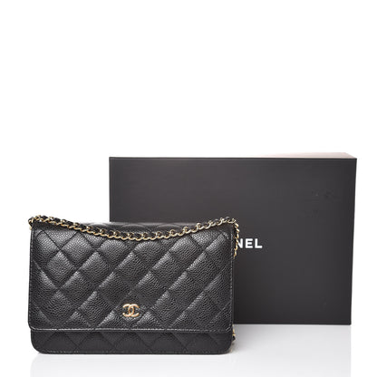 Chanel Caviar Quilted Wallet On Chain WOC Black 11 of 11