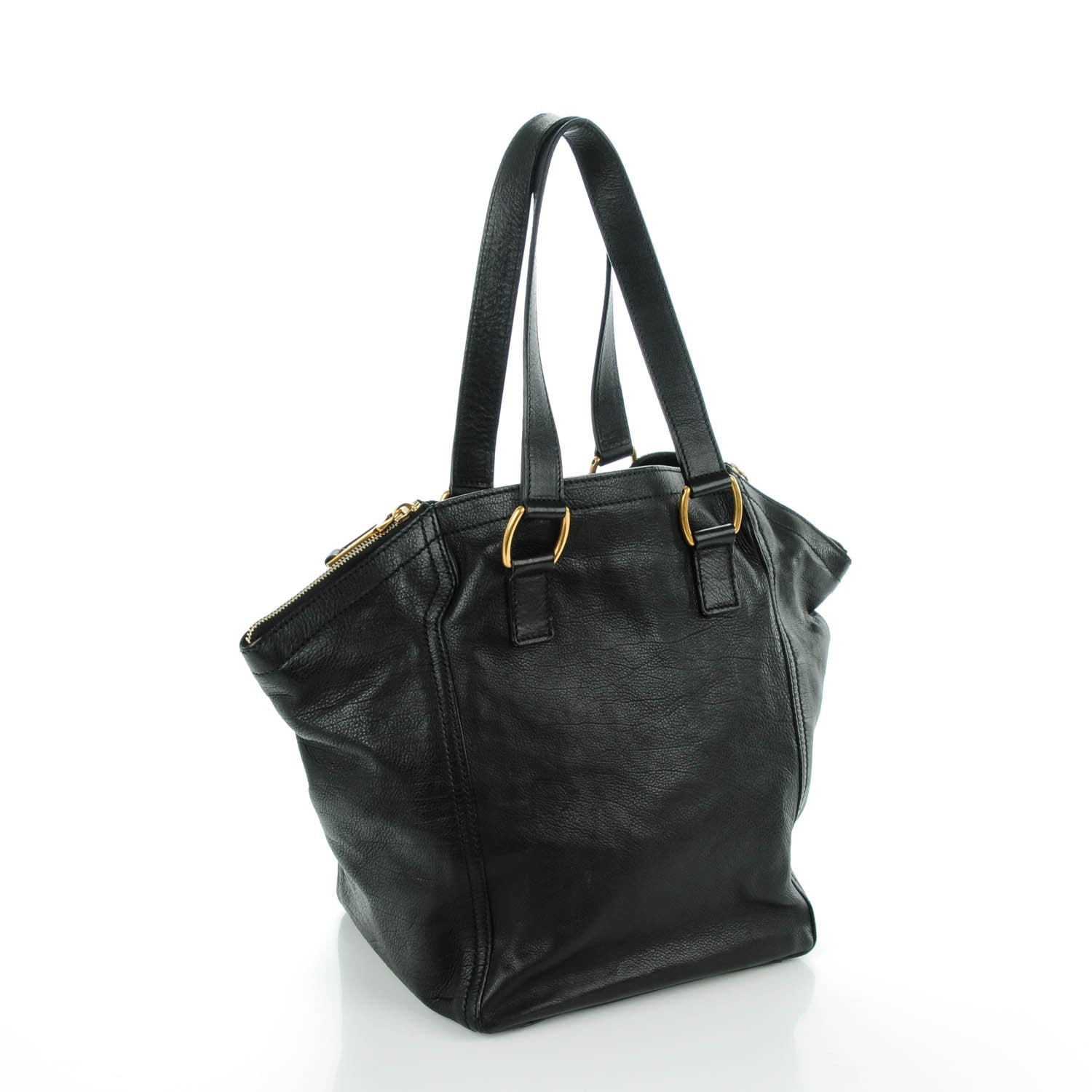 Saint Laurent Calfskin Small Downtown Tote Black 3 of 7