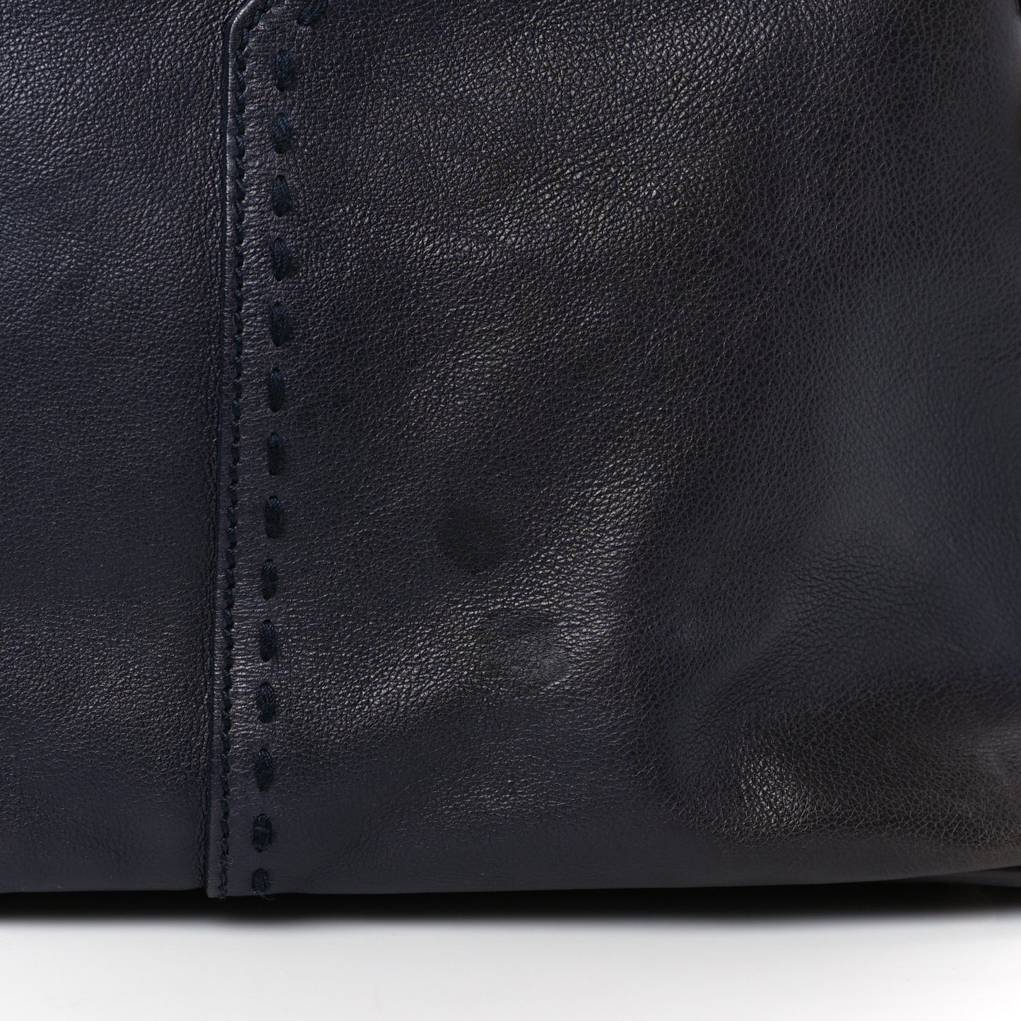Calfskin Large Muse Navy Blue
