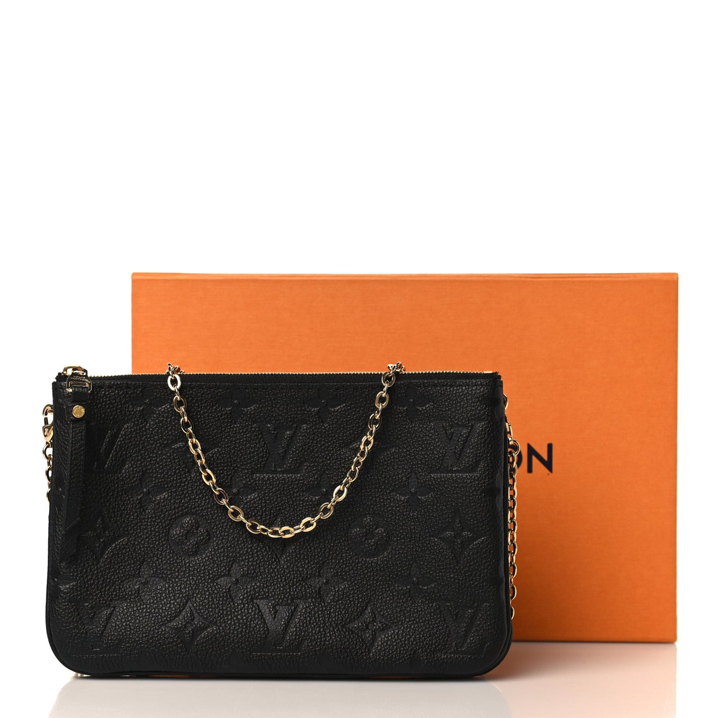 Empreinte Double Zip Pochette Black