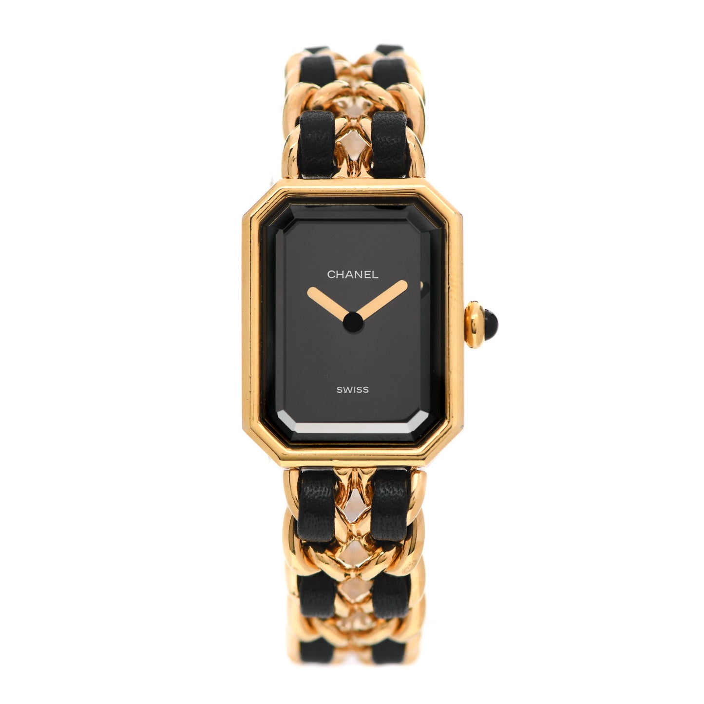Stainless Steel Lambskin 20mm Chain Premiere Quartz Watch Gold XL