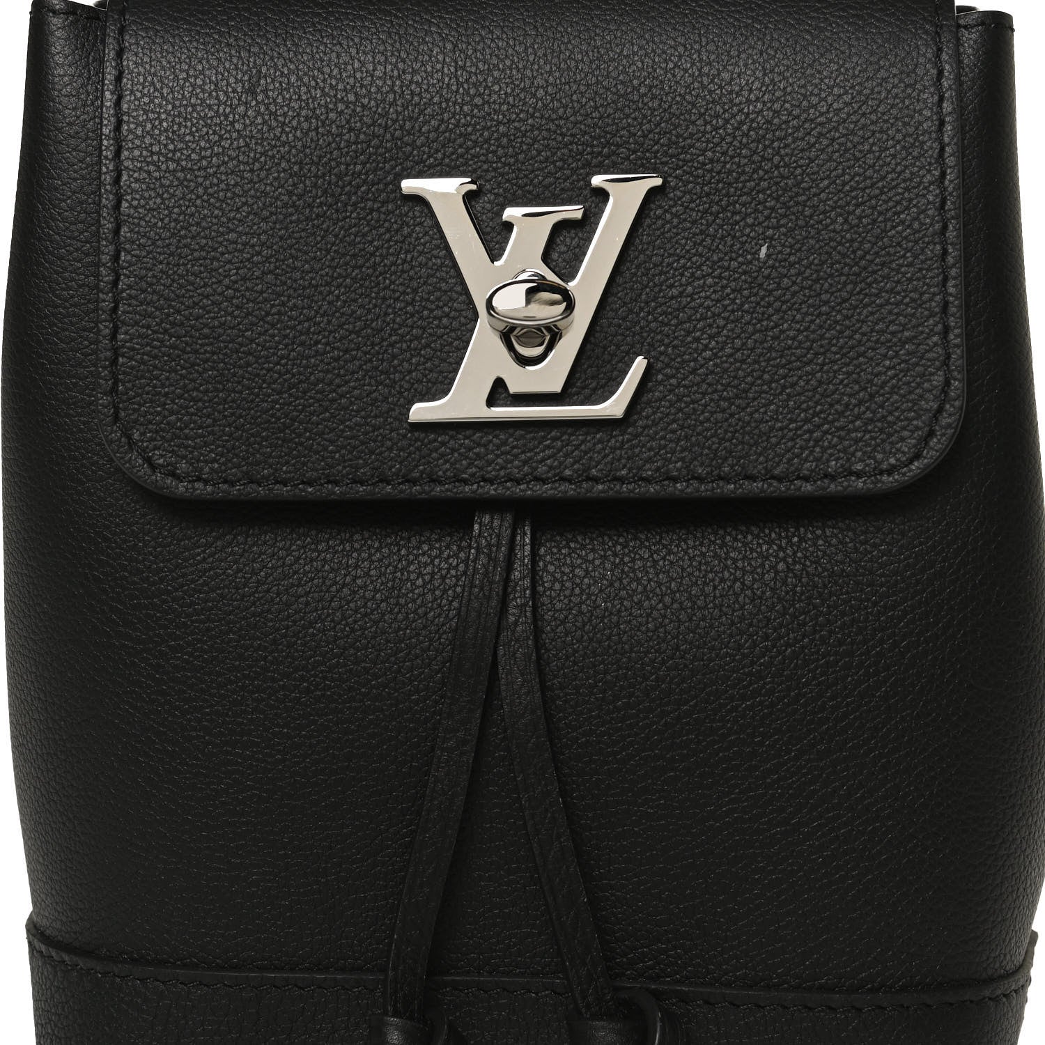 Louis Vuitton Calfskin Lockme Mini Backpack Black 8 of 14