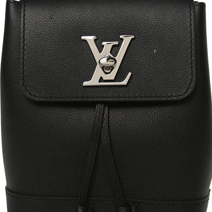 Louis Vuitton Calfskin Lockme Mini Backpack Black 8 of 14