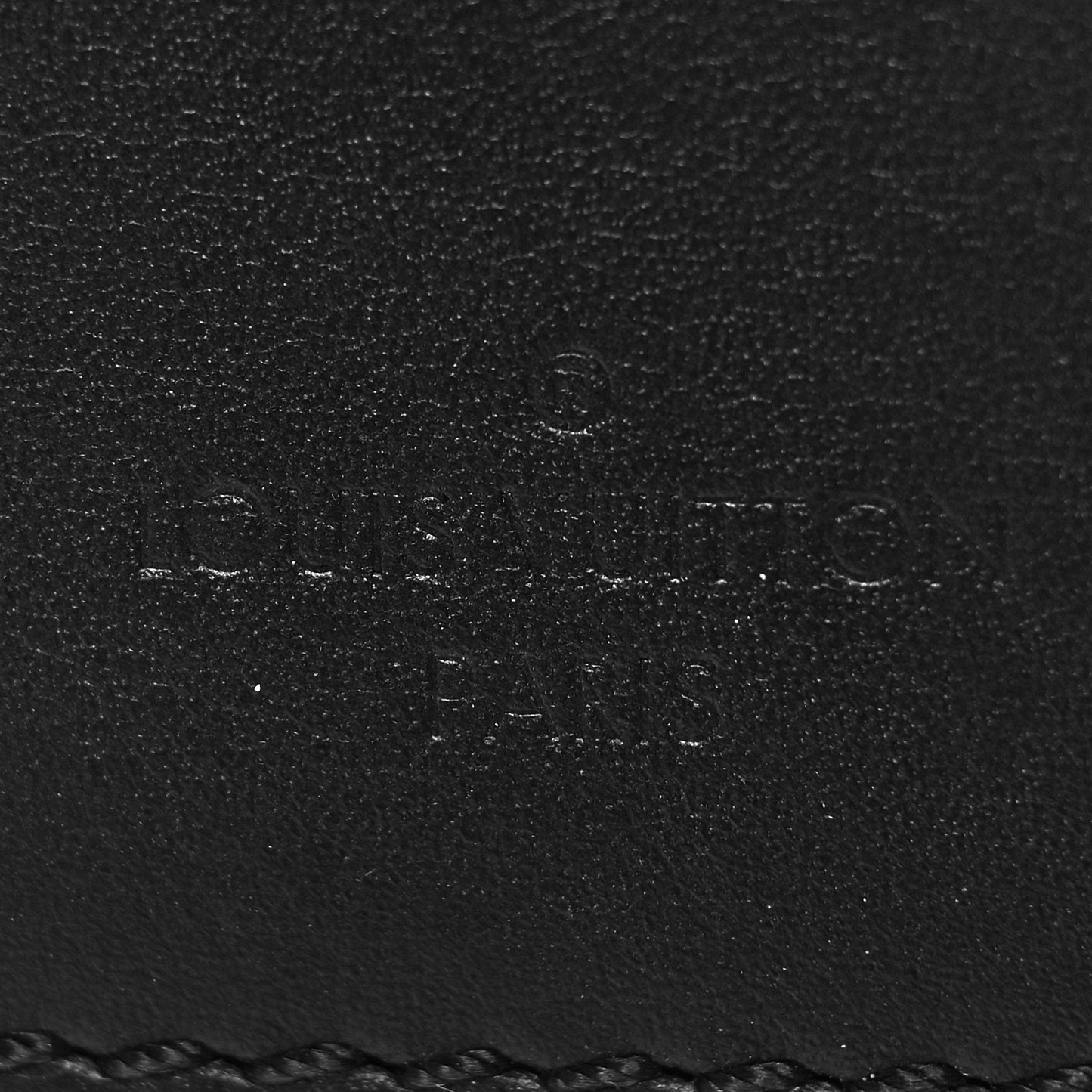 Calfskin Luggage Tag Black