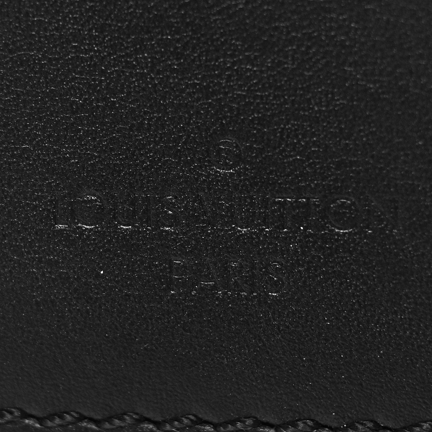 Louis Vuitton Calfskin Luggage Tag Black 3 of 3