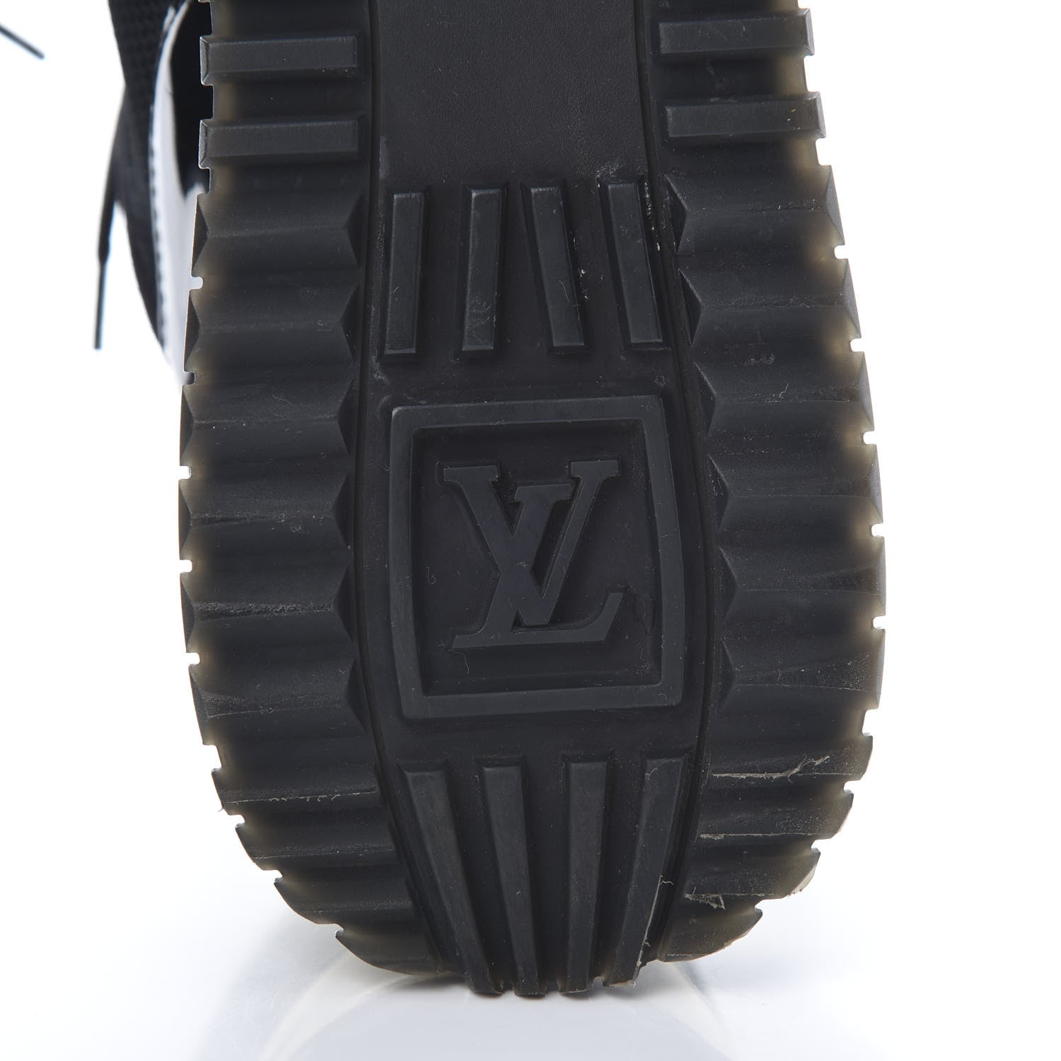 Louis Vuitton Suede Monogram Run Away Sneakers 38 Black 6 of 9