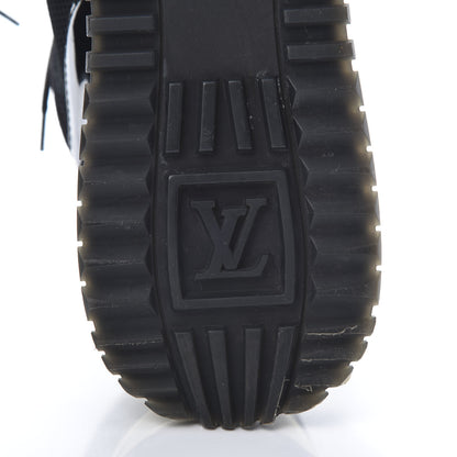 Louis Vuitton Suede Monogram Run Away Sneakers 38 Black 6 of 9