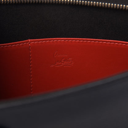 Christian Louboutin Calfskin Ecusson Clutch Bag Navy 8 of 8